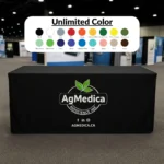 Custom Fitted Tablecloth for Trade Show