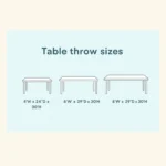 Custom Tablecloth for Events Color Chart