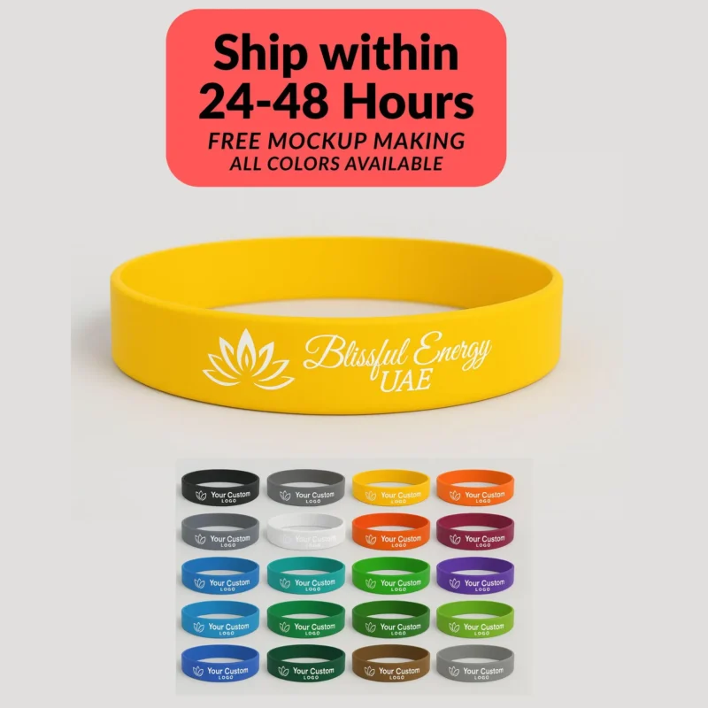 custom silicone wristband for personalized logo
