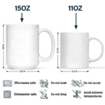 Personalized Brother and Sister Name Mug Scrabble Crossword Gift - Image 3