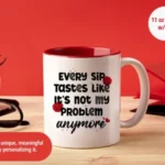 Personalised Funny Retirement Gift Mug "Not My Problem" Sarcastic Gift - Image 6