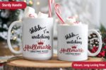 Shhhh Watching Hallmark Christmas Movie Watching Coffee Mug - Image 6