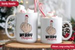 Merry Fucking Christmas Personalised Mug - Image 4