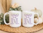Inspirational “You Are” Scripture Mug – Lavender Inspirational Mug | Encouraging Quote Coffee Cup - Image 3