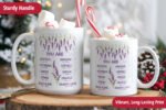 Inspirational “You Are” Scripture Mug – Lavender Inspirational Mug | Encouraging Quote Coffee Cup - Image 7
