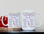 Inspirational “You Are” Scripture Mug – Lavender Inspirational Mug | Encouraging Quote Coffee Cup - Image 8